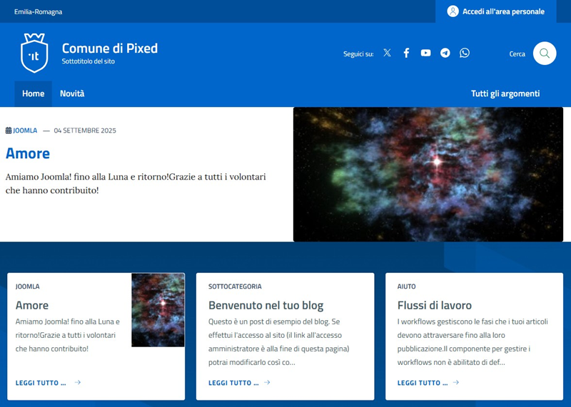 Template Accessibile per Joomla
