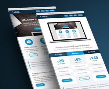 Aqua template AcyMailing
